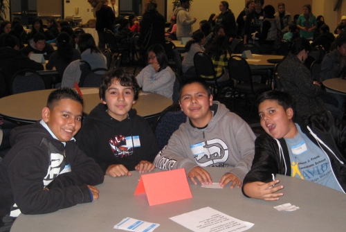 RJ Frank students Alberto Vargas, Jesus Tejada, Juan Ayala, and Jacob Toledo 