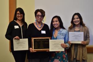 Paula Beltran, Michelle Jocson-Macrohon, and Sirenia Sanchez, Garcia Award Winners
