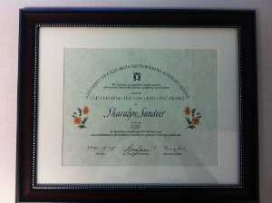 Shari Sanders certificate